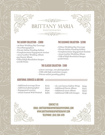 WeddingPriceSheet